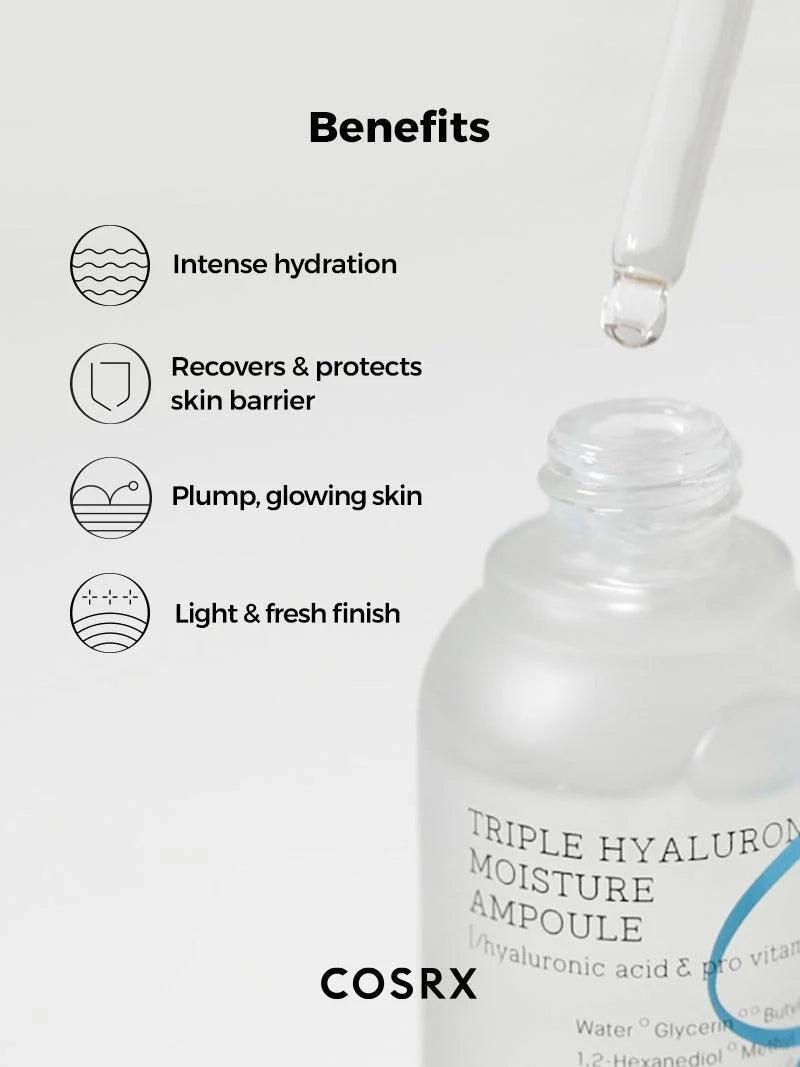 COSRX - Triple Hyaluronic Moisture Ampoule - GetGlowing