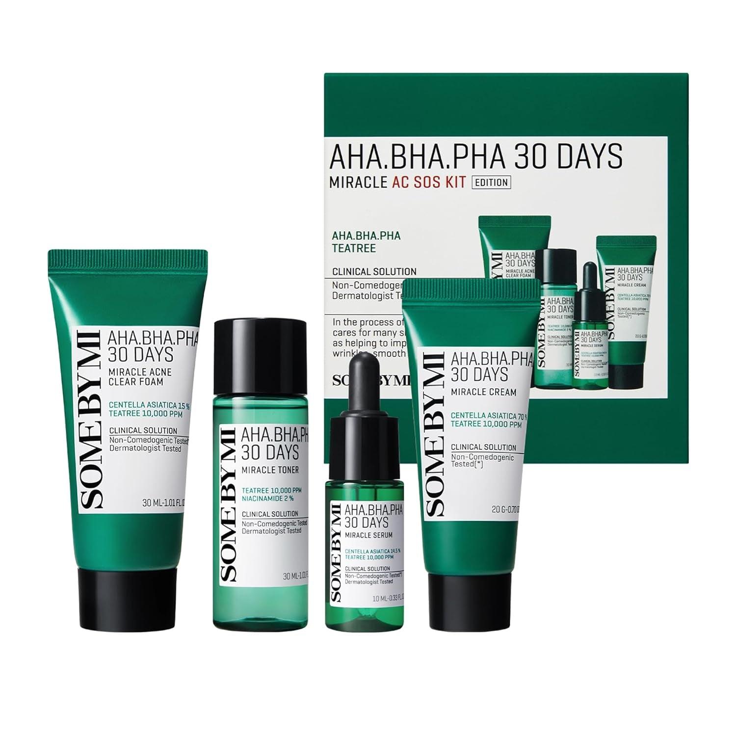 SOME BY MI - AHA, BHA, PHA 30 Days Miracle AC SOS Kit - GetGlowing