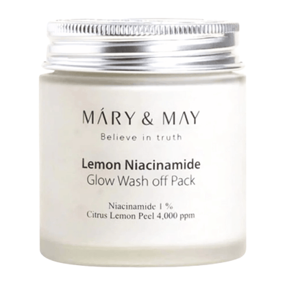 Mary&May - Lemon Niacinamide Glow Wash Off Mask Pack - GetGlowing