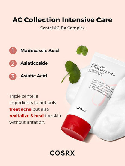 COSRX - AC Collection Calming Foam Cleanser - GetGlowing