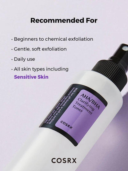 COSRX - AHA/BHA Clarifying Treatment Toner - GetGlowing